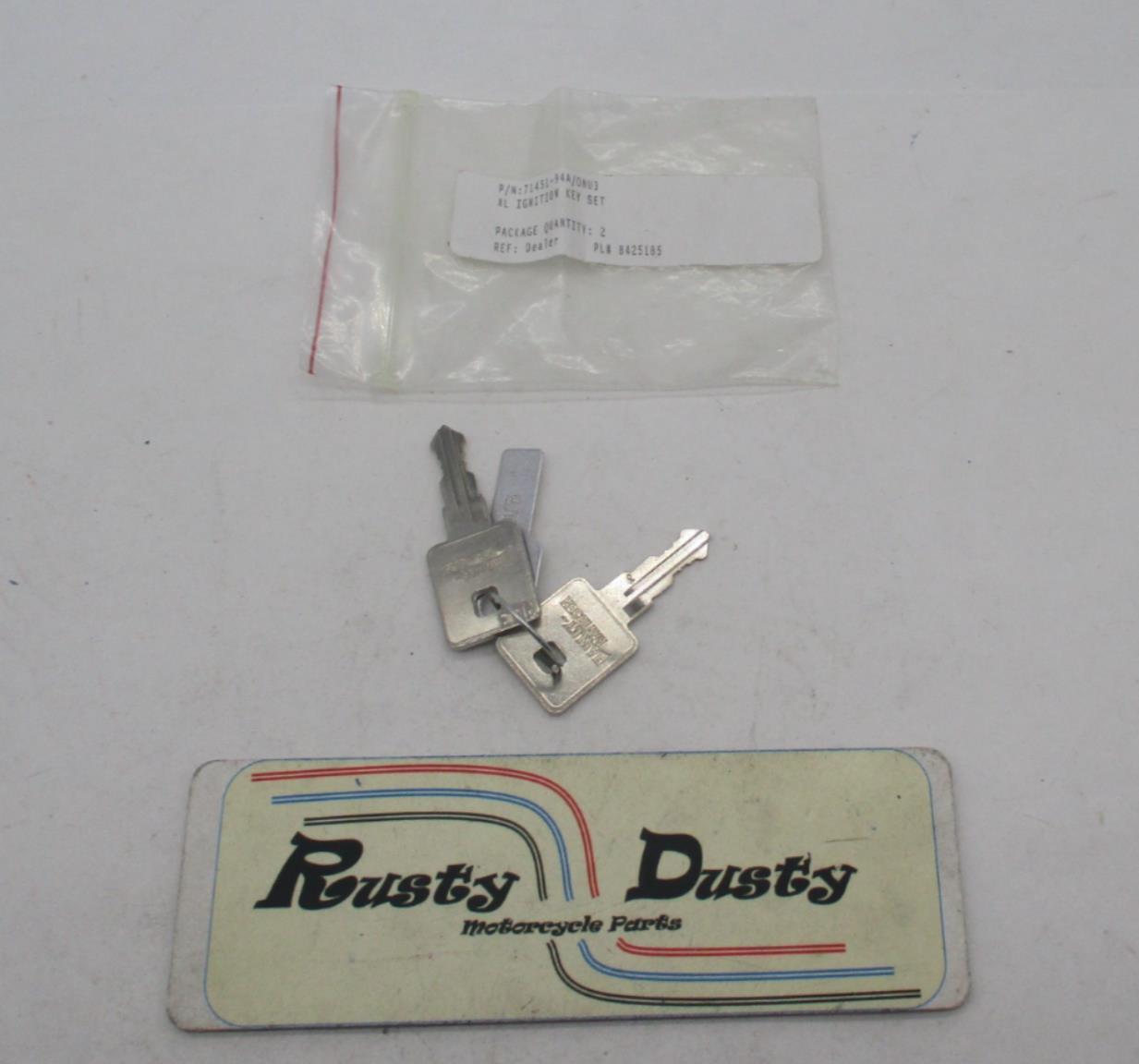 Harley Davidson Genuine NOS Key Set 71451-94A Code: 0NU3