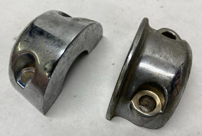 Lot of (2) Harley Chrome Clutch Perch Brackets Clamps