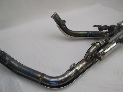Harley Davidson Softail Exhaust System w/ Aftermarket Slash Cut Slip Ons #1