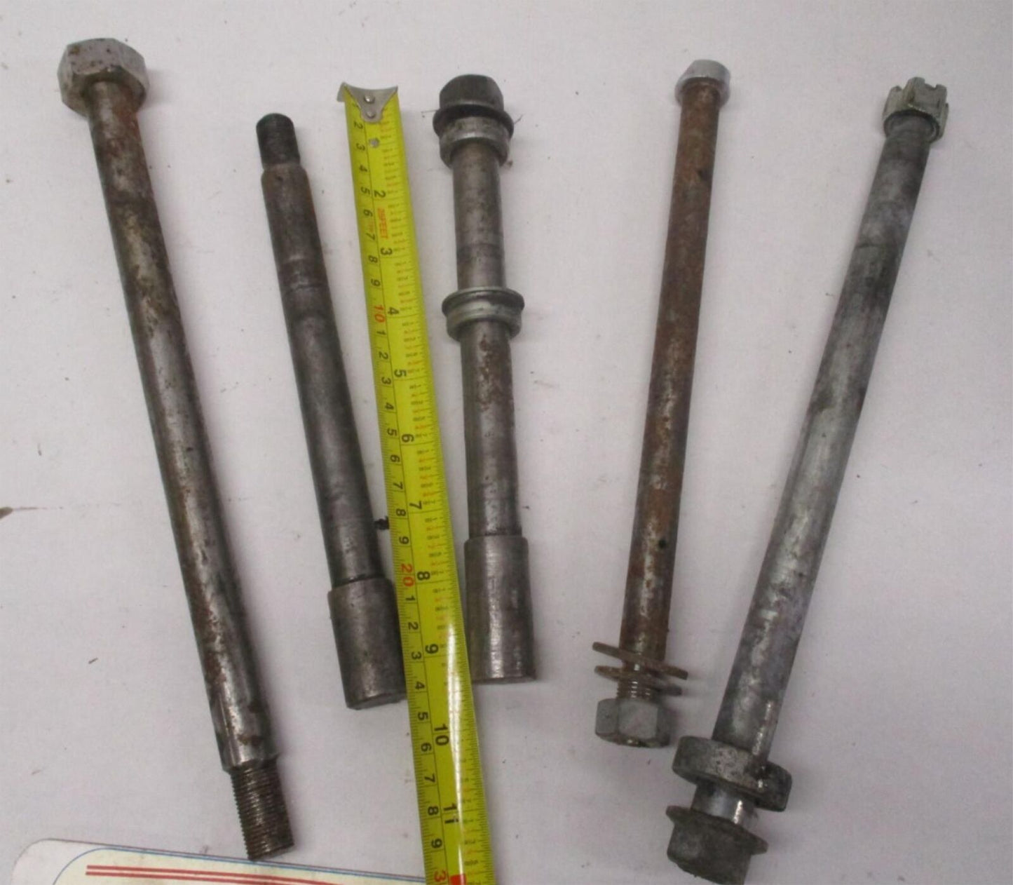 Mixed Lot of (5) Harley Front / Rear Wheel Axles Softail Dyna Sportster #1