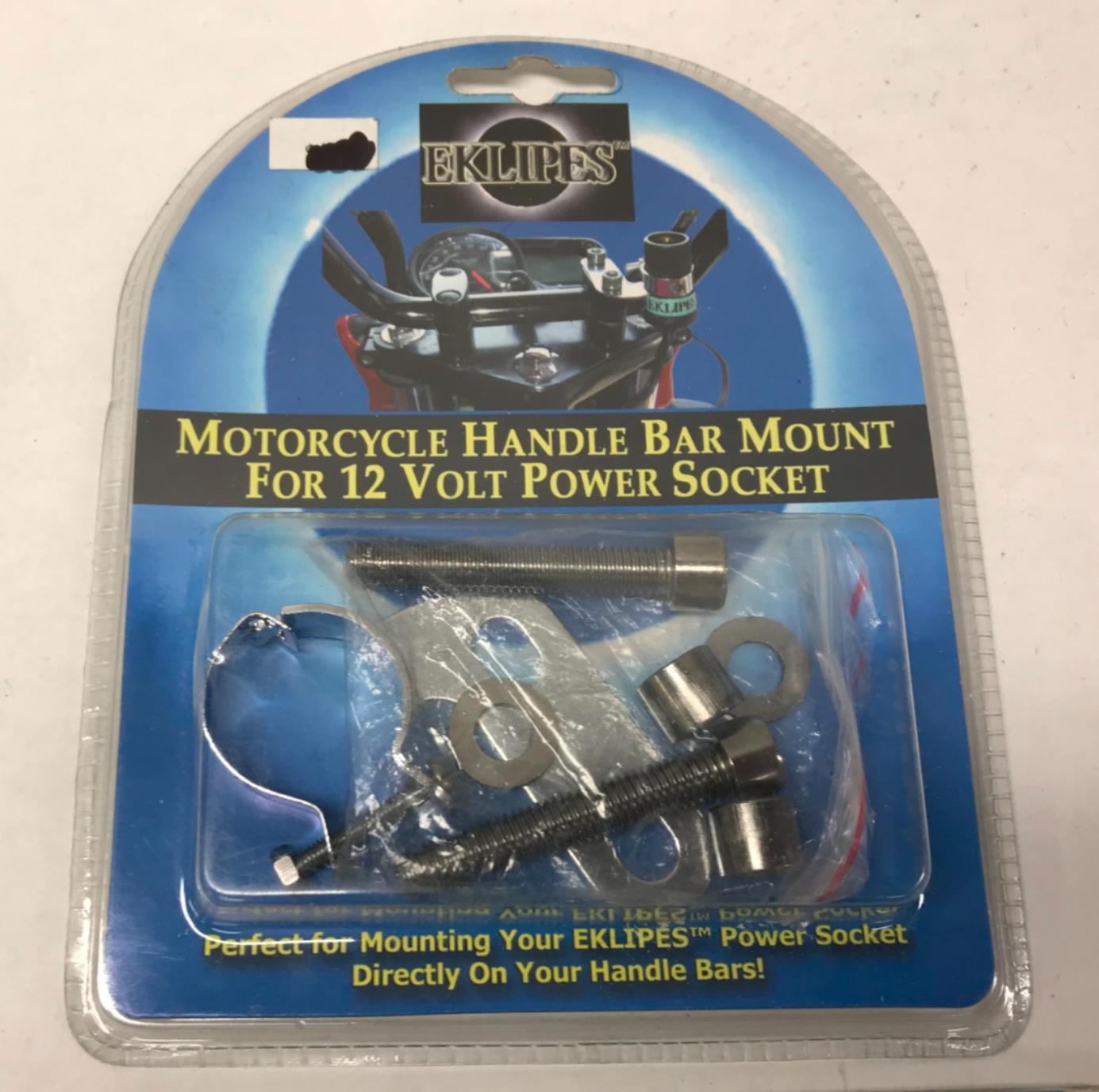 Eklipes Motorcycle Handle Bar Mount 12 Volt Power Socket EK1-160