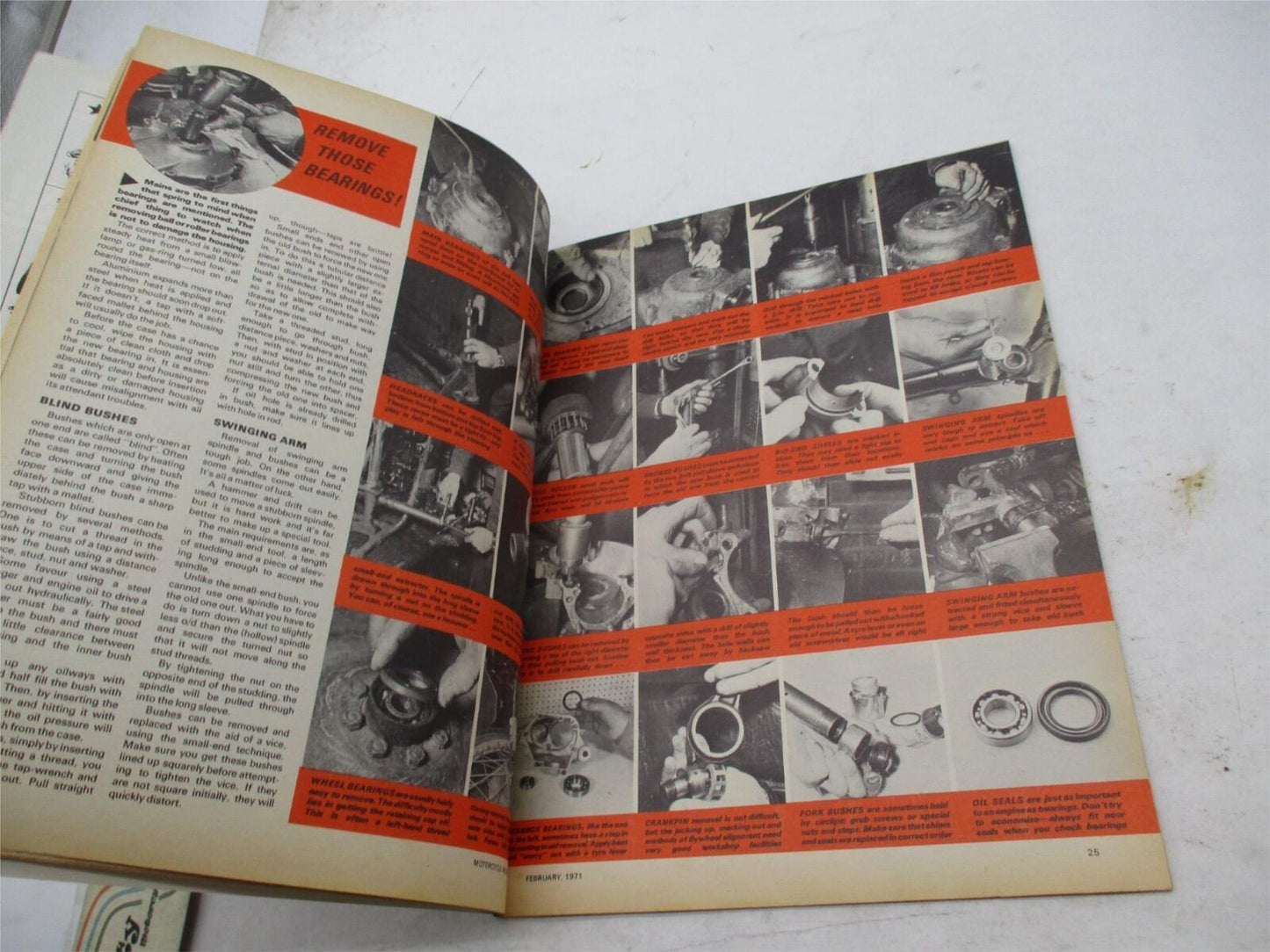 Motorcycle Mechanics February 1971 Magazine Issue Scooter and Motorcycle