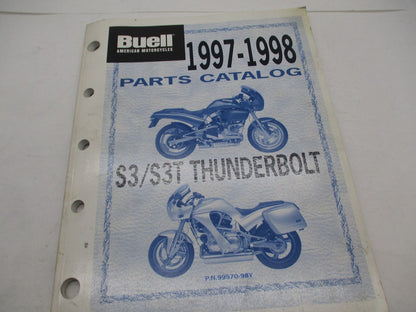Harley Buell Official 1997-1998 Thunderbolt S3 / S3T  Parts Catalog 99570-98Y