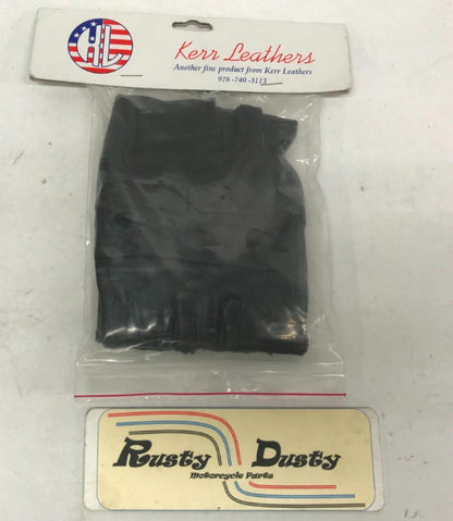 Kerr Leathers Fingerless Motorcycle Riding Protective Gloves (L) Size Large