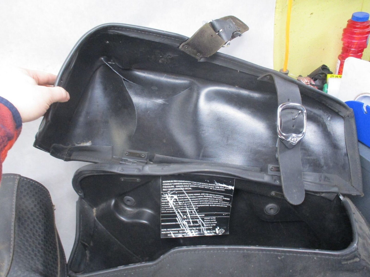 Harley Davidson Genuine Road King Leather Saddlebags 07396 RH 07395 LH