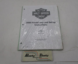 Harley Davidson NOS 2008 Pre Delivery Set-up Manual Instructions 99947-08