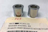 Wimmer Chrome Spacers  W01-154 .863 Harley Chrome