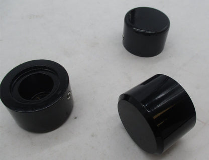 Mixed Lot of 3 Harley Davidson Gloss Black Axle Covers