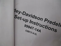 Harley Davidson Factory 2014 Pre Delivery Set-up Manual Instructions 99947-14A