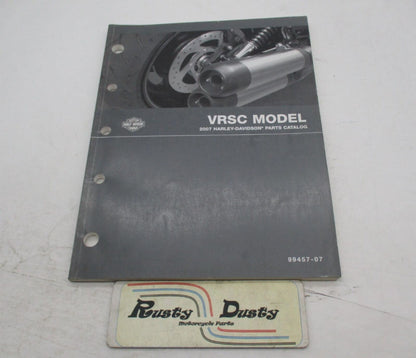 Harley Davidson Genuine Official Factory 2007 VRSC Parts Catalog Book 99457-07