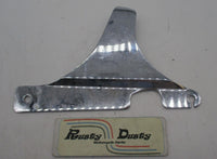 Harley Davidson FX Chrome Left Back Rest Sissy Bar Side Mounting Plate