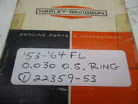 Harley Davidson Genuine AMF NOS Piston Ring Set 53-64 FL 0.030 22359-53