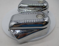 Pair of Harley Davidson Genuine Softail FatBoy Chrome Rear Swing Arm Covers