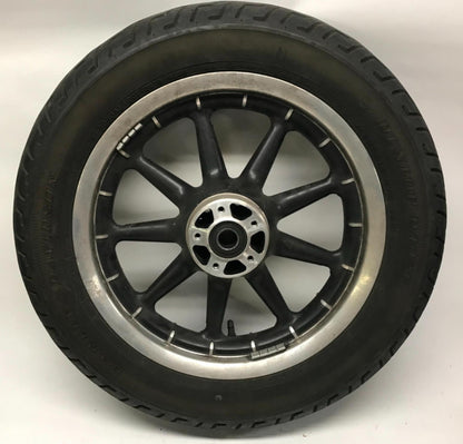 Harley Davidson 16x3 Front Wheel Touring 9 Spoke Black with Tire