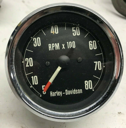 Harley-Davidson Tach Tachometer Chrome Trim 1-2 Ratio 92051-70 Sportster C