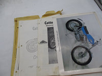 Lot of Cotton 175cc Trials Motorcycle Literature w/ Service Manual Photo Copies