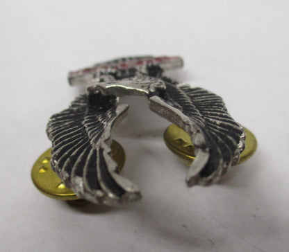 Suzuki Silver & Red Motorcycle Bike Cruiser Rider Vest Jacket Eagle Metal Pin