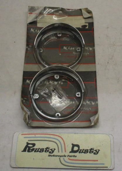 Kuryakyn 9011 Harley Davidson Chrome Eagle Embossed Turn Signal Visors