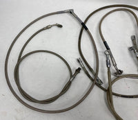 Large Mixed Lot of Harley Russell & Goodridge Steel Braided Brake Lines