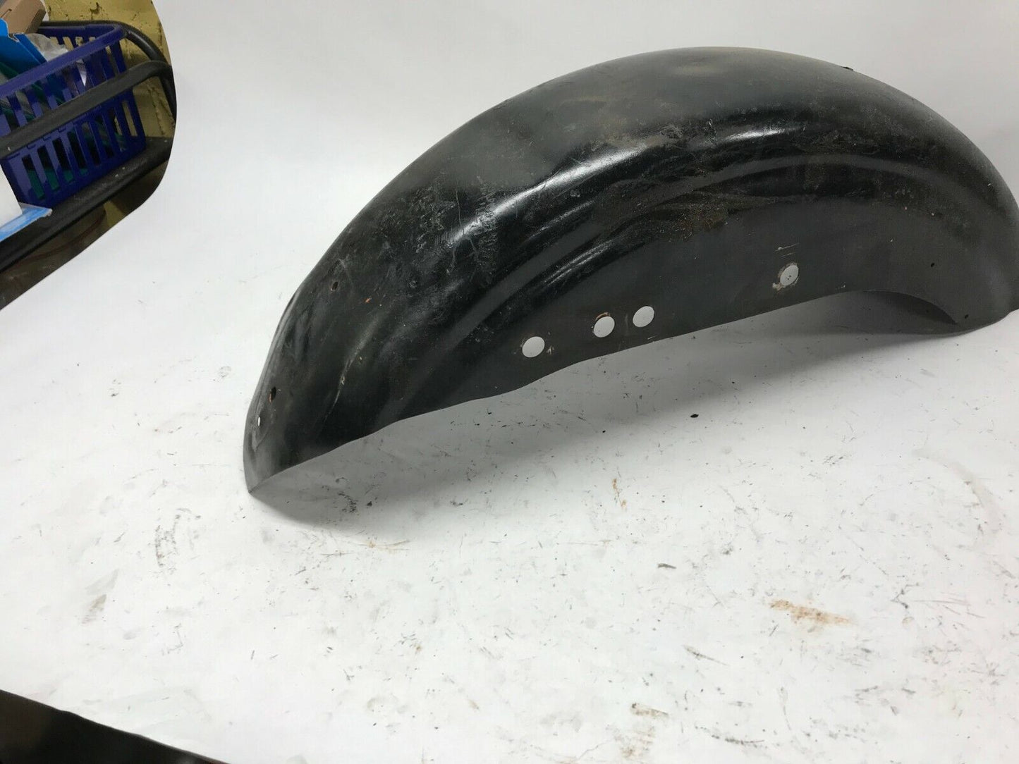 HARLEY-DAVIDSON 1000 IRONHEAD REAR BACK WHEEL FENDER MUD GUARD Black Bobbed 7"