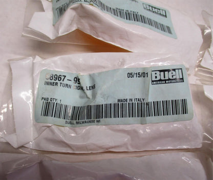 Lot of (6) Harley Davidson Buell Genuine Inner Turn Signal Lenses 68967-99Y