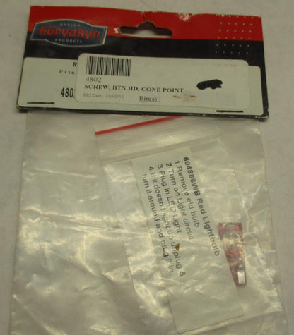 Kuryakyn 4802 Harley Davidson Red LED Wedge Bulb
