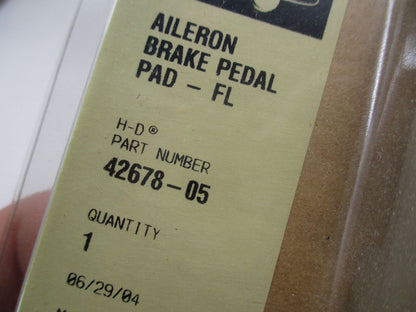 Harley Davidson Genuine NOS Touring Aileron Brake Pedal Pad 42678-05