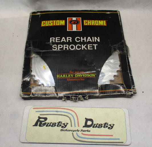 Custom Chrome Harley Davidson Rear Chain Disc Sprocket No Holes 09-795