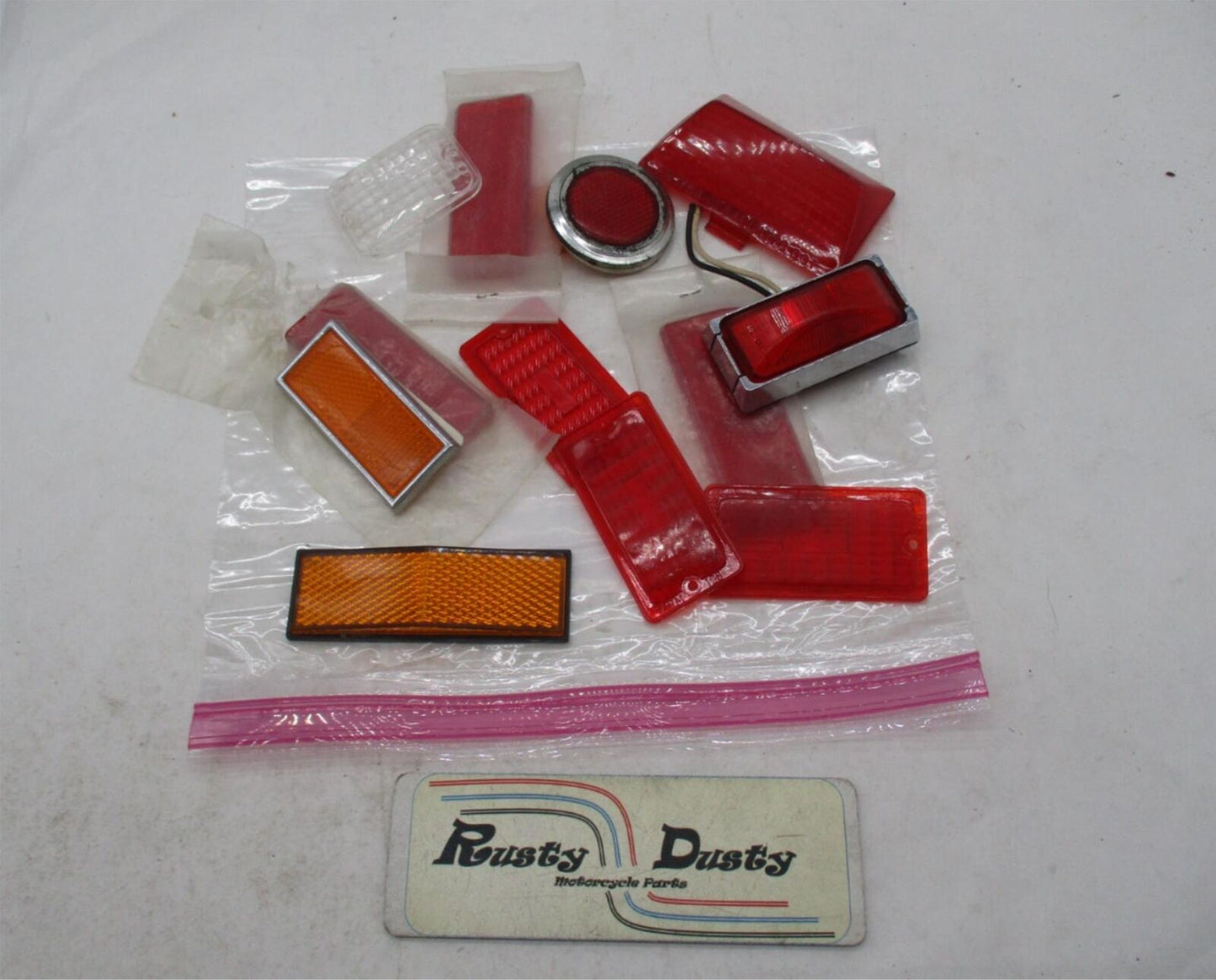 Mixed Lot of Random (Mostly Honda) Tail Light, Reflectors & Marker Lenses