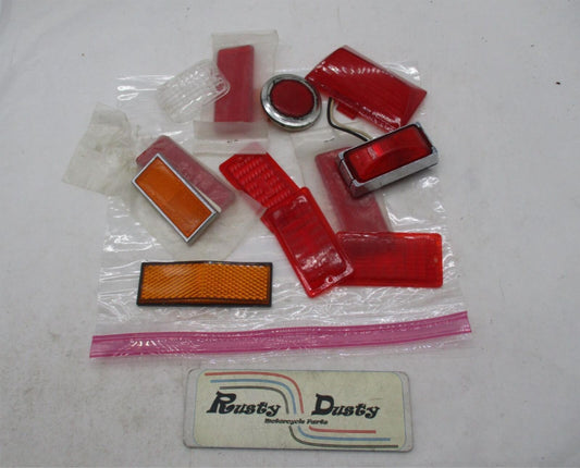 Mixed Lot of Random (Mostly Honda) Tail Light, Reflectors & Marker Lenses