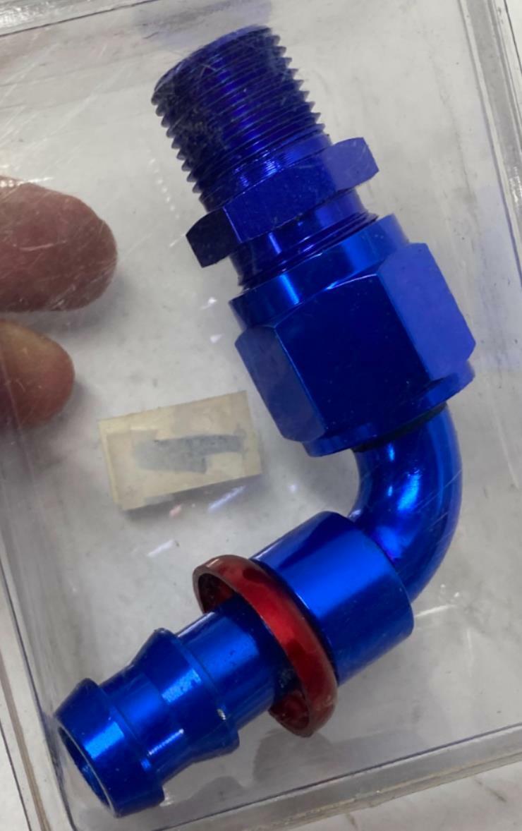 Redhorse Performance Right Angle Push Lock Hose End