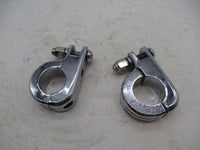 Harley Davidson Pair of Chrome Highway Peg Engine Guard Mount Clamps