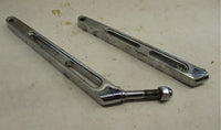 Custom Harley Chopper Pair of Slotted Mirror Stems 6 Inch