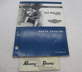 Harley Davidson Official Factory 2003 Police FLT Parts Catalog 99545-03