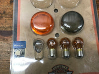 HARLEY 69304-02 BULLET TURN SIGNAL LENSES w/ BULBS! FREE SHIPPING