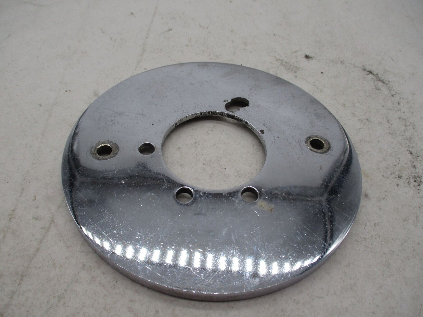 Harley Davidson Chrome 5.5" Air Cleaner Backing Carb Plate Cover