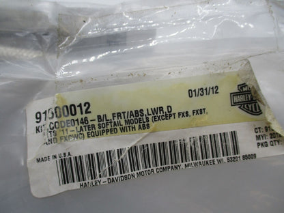 Harley Genuine NOS 11-Later Softail Modular Front Brake Line Kit 91500012
