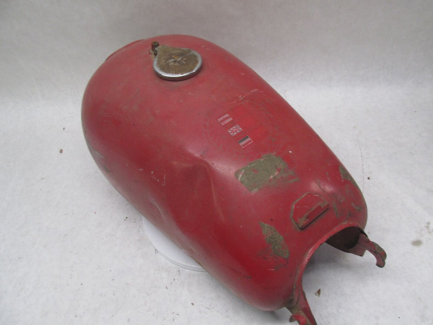 Vintage Original Paint Moto Guzzi Red RARE Gas Fuel Tank Unknown Model