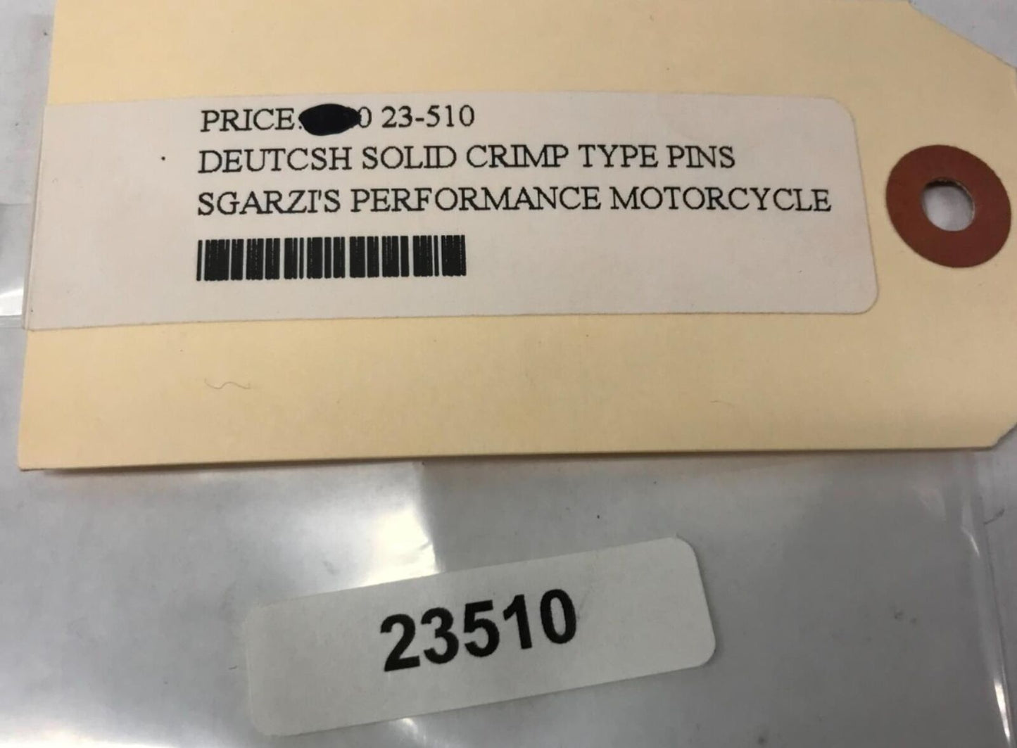 Lot (10) Deutcsh Solid Crimp Type Electrical Pins