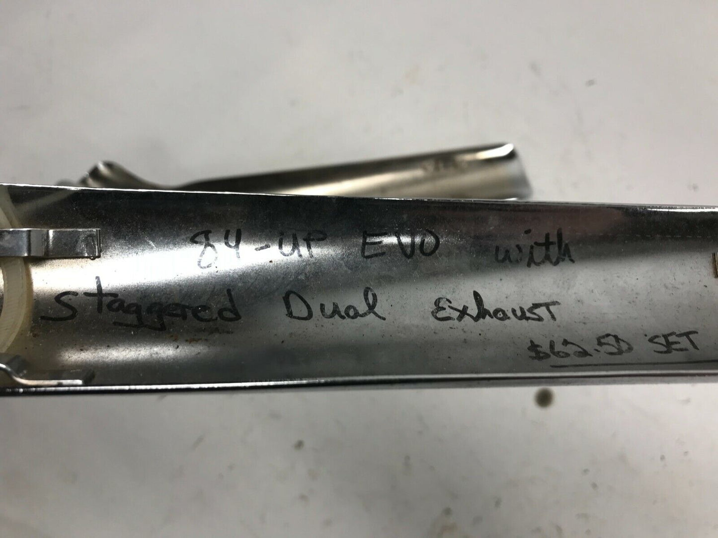 Harley Exhaust Heat Shields Staggered Dual 1984 - Up EVO Big Twin set