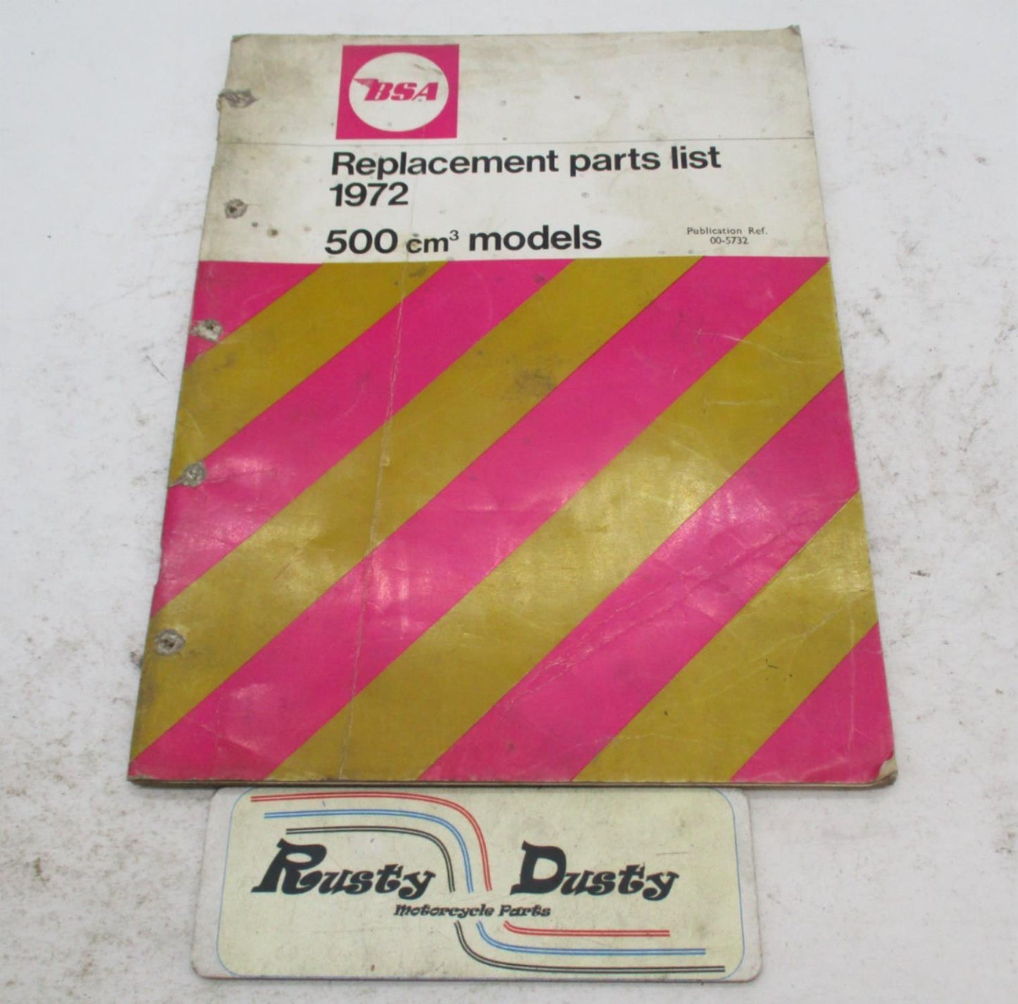 BSA Genuine Original 1972 Replacement Parts List 500cm Models 00-5732