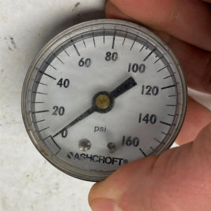 Ashcroft PSI Fuel Oil Pressure Gauge 595-07 160 PSI Harley Davidson