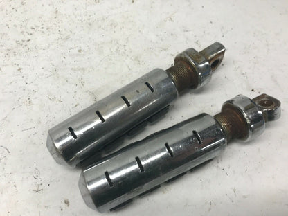 Pair (2) Original Harley Touring Highway Foot Peg Chrome Metal Rubber Shovelhead