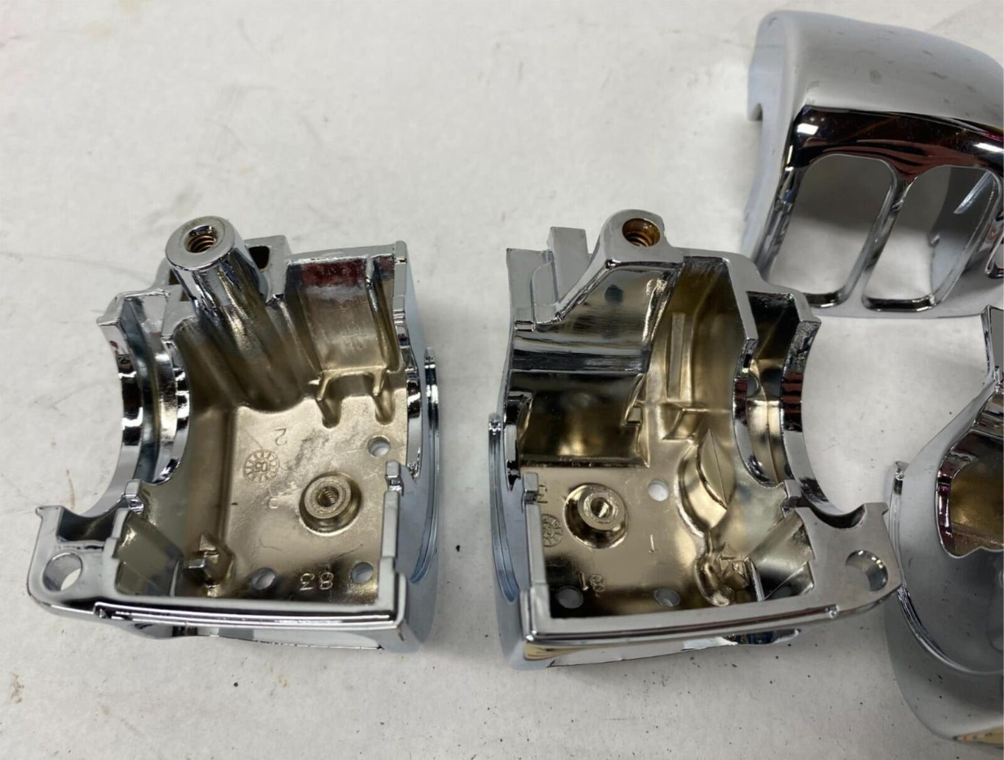 Harley Davison Mixed Lot of Chrome Handle Bar Switch Housing