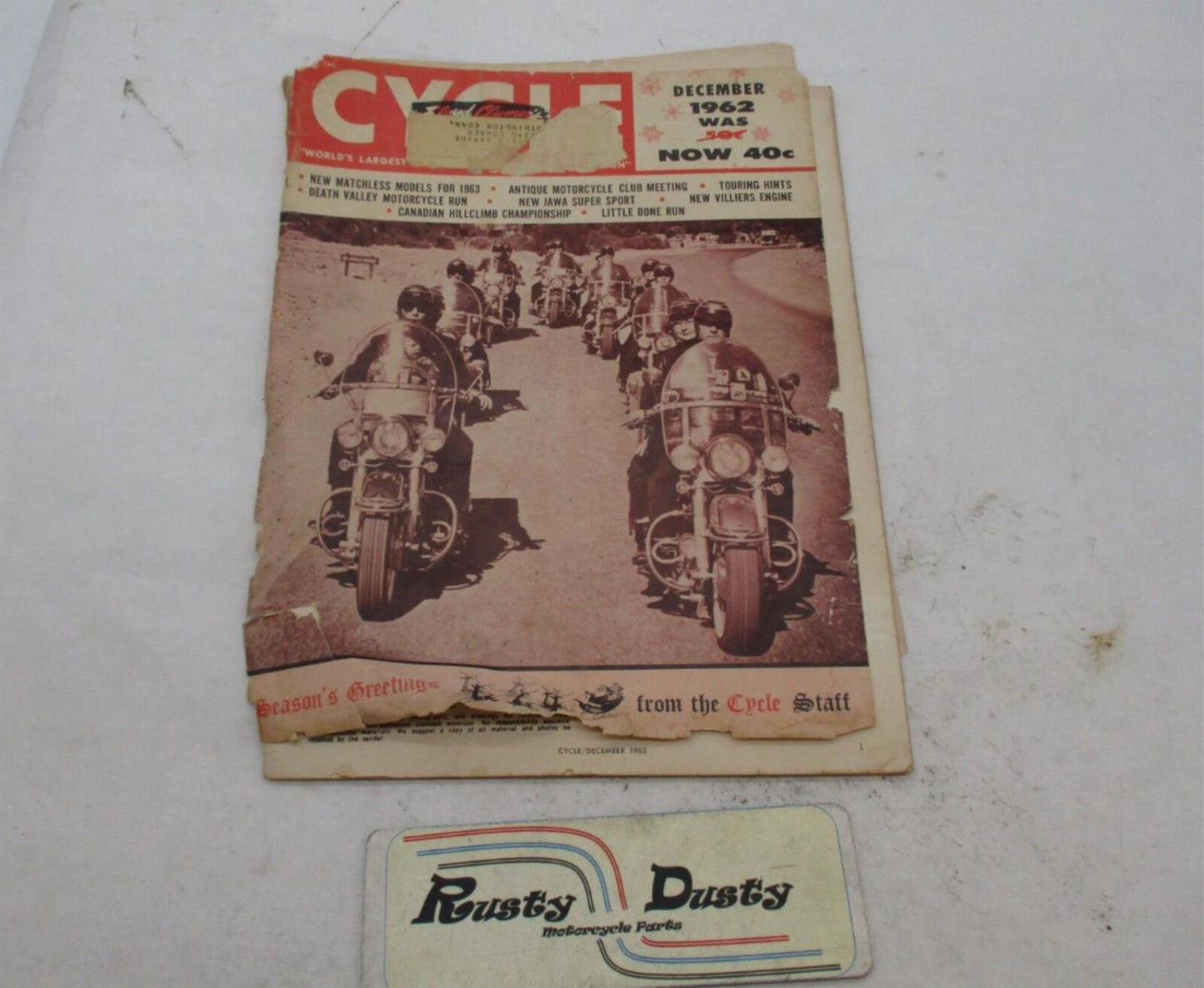 Vintage Cycle December 1962 Motorcycle Magazine