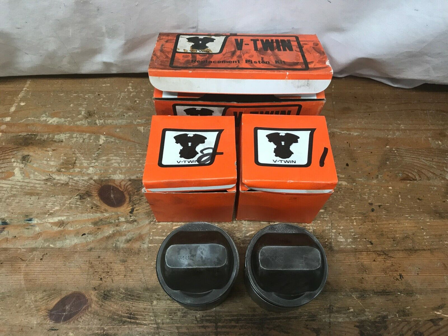 Piston Set .040 Oversize Harley Davidson by V-Twin 11-0213 8.95 Lifeline