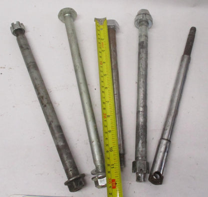 Mixed Lot of (5) Harley Front / Rear Wheel Axles Sportster Dyna Softail  #3
