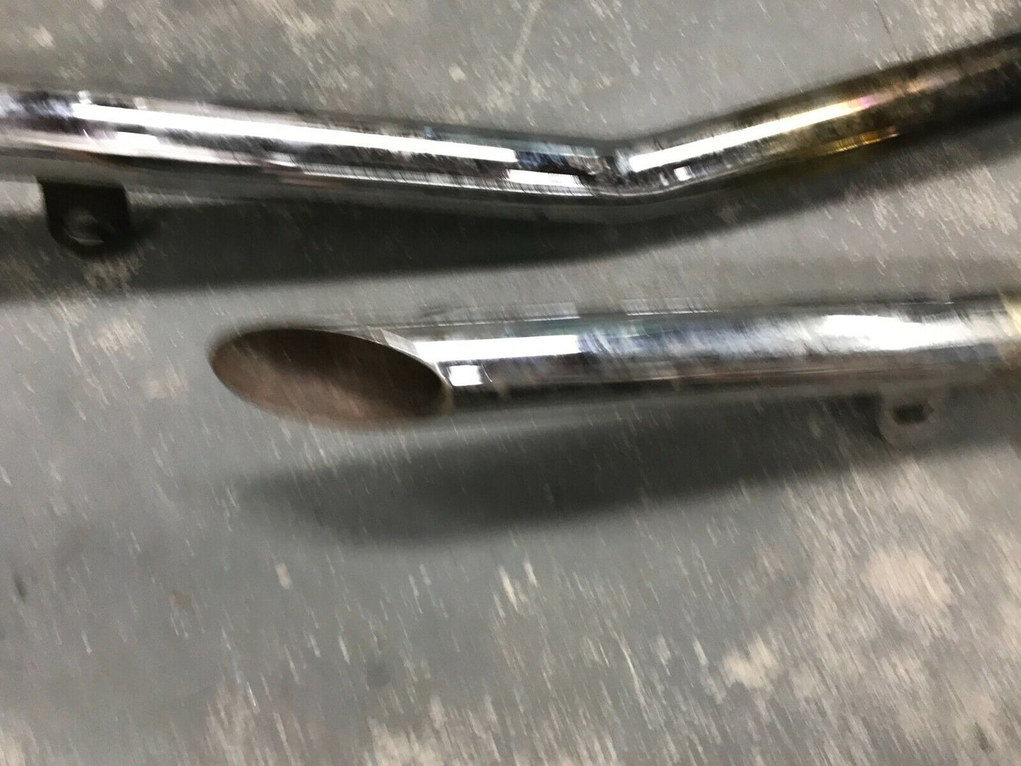 Harley Ironhead sportster Shovelhead 1 ¾” slash cut Straight exhaust drag pipes