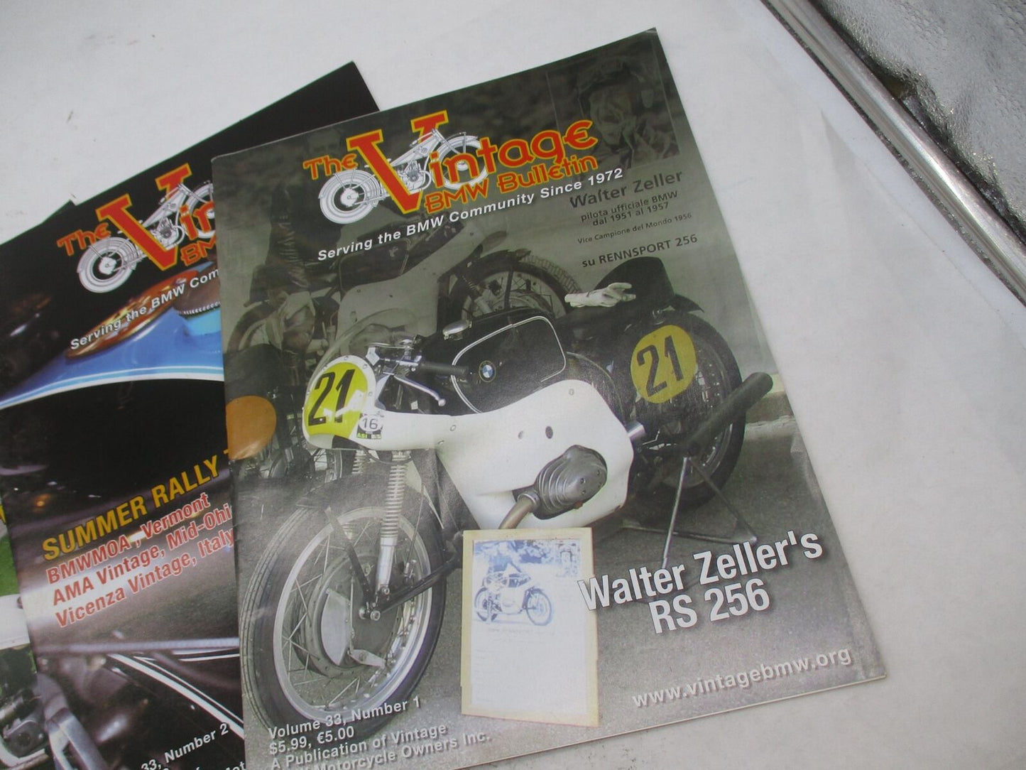 Lot of 3 The Vintage BMW Bulletin Magazines Volume 33 1, 2 and Volume 34, 1