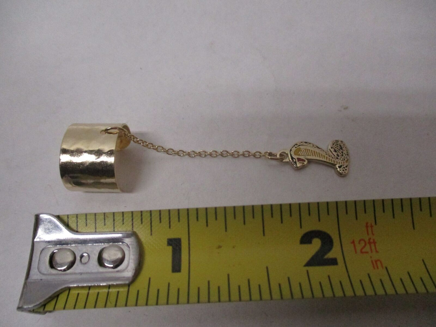 Cobra Snake Gold Color Dangle Pendant Charm Necklace Jewelry Shelby